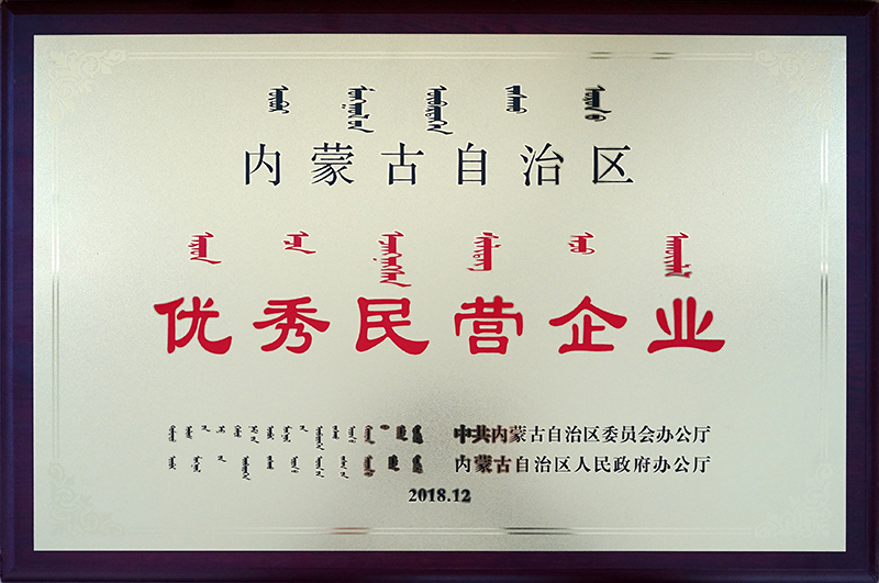 2018年12月被自治区评为优秀民营企业