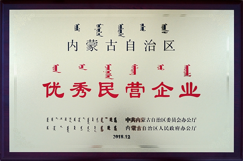 2018年12月被自治区评为优秀民营企业